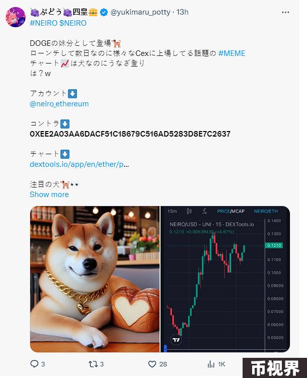 新“狗王”NEIRO的老鼠仓套路：混币器买入7成代币最高价值1.3亿美元，KOL集体喊单制造FOMO
