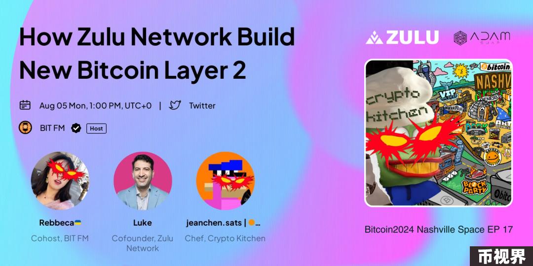 对话Zulu Network联创：以比特币的方式创新比特币